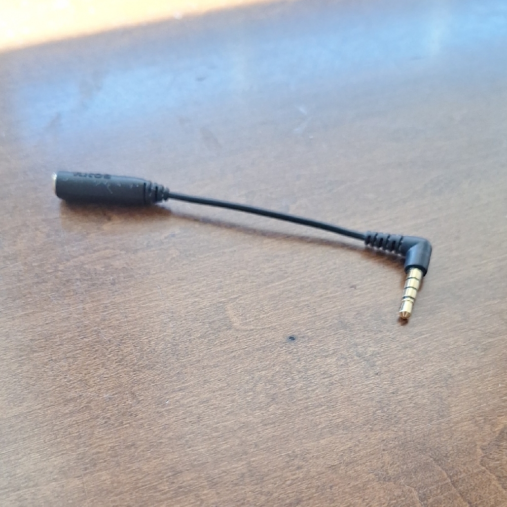 Sony Black Audio Adapter Cable